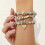 3pcs Heart Beaded Bracelets - Stacked Gift Set 8