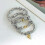 3pcs Heart Beaded Bracelets Stacked Gift Set 11