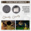2Pcs Solar Light Replacement Top LED Solar Panel Lantern Lid for Outdoor Hanging Lanterns IP65 Waterproof 5