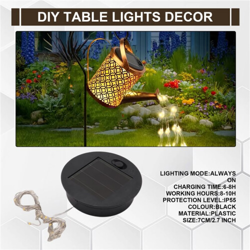 2Pcs Solar Light Replacement Top LED Solar Panel Lantern Lid for Outdoor Hanging Lanterns IP65 Waterproof 2