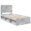 VidaXL vidaXL Bed Frame Concerte Grey 90 x 190 cm Solid Pine Wood 2