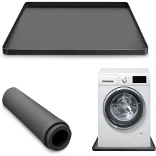Silikon Waschmaschinenmatte - Anti-Vibrations- und wasserdichte Geräteunterlage Black