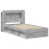 VidaXL vidaXL Bed Frame with Storage Grey Sonoma 75 x 190 cm Engineered Wood 2