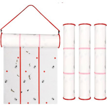 Klibbig flugrulle 25 cm x 5 m - Starkt självhäftande, bekämpningsmedelsfritt hängande flugpapper upp till 4 m