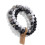 Vulkanstein-Perlenarmband-Set – Katzenaugen-Achat-Elastikarmband (3 Stück) 3