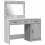 VidaXL vidaXL Dressing Table with Mirror Lights 2 pcs Grey Engineered wood 2