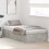 VidaXL vidaXL Storage Bed Frame Concrete Grey 90 x 200 cm Engineered Wood 5