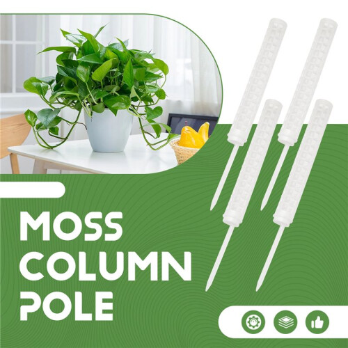 8 Pieces Moss Pole Coir Moss Pole Stick Stackable Plant Stakes Monstera Plant Support Plastic Sphagnum Moss Pole 1