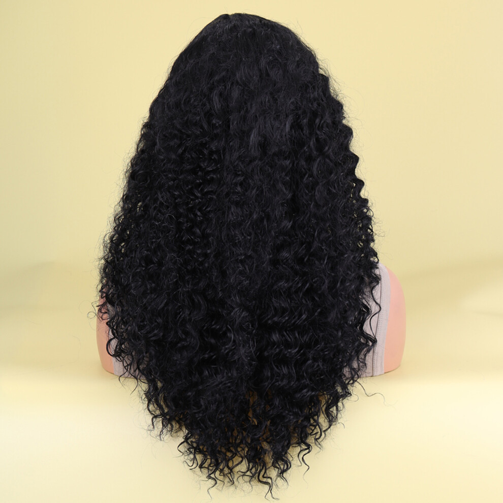 Dachuang Beauty 2\" Black Long Curly Wig For Women