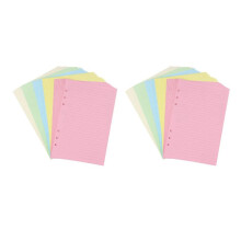 A5 Inserti Colorati per Ricariche Un Righe Perforate Un 6 Fori per Raccoglitore Organizer, Carta di Riempimento per Planner Un Fogli Mobili Un 5