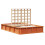 VidaXL vidaXL Bed Frame Wax Brown 140 x 200 cm Solid Pine Wood 4