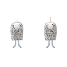 2X Vintage Wind Chime - Boho Style, Suitable for Outdoor, Garden, Patio Decoration. Cute Animal Groundhog Wind Chime,F