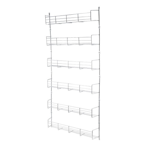 SPICE HERB JAR RACK HOLDER FOR KITCHEN DOOR CUPBOARD STORAGE WALL 6 TIER 1