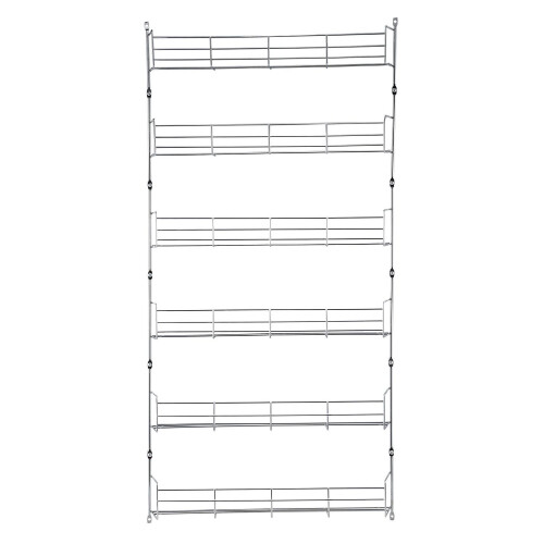 SPICE HERB JAR RACK HOLDER FOR KITCHEN DOOR CUPBOARD STORAGE WALL 6 TIER 2