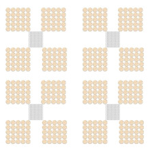 400 Pieces Round Wooden Discs with Holes Birthday Board Tags and 400 Pieces 15 mm Rings for Arts and Crafts (3CM)