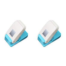 2X Perforatrice A Leva Rettangolare da 2,6x2,1 cm per Lavori di Carta, Scrapbooking e Altri Lavori di Perforazione