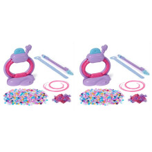 2X Kit per Realizzare Braccialetti Giocattolo per Ragazze, Kit per Creare Braccialetti 'Amicizia, Kit per Creare Stringhe, Regalo di Compleanno