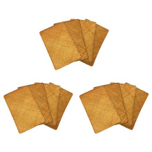 Pack Von 12, Natur Seegras Platz MatHand Gewebte Rechteckige Rattan Tisch Sets Stroh Tee Schalen Matte Potholder