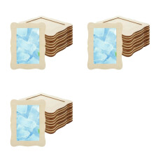 36 Pack Wooden Picture Frames 4x6,DIY Wood Picture Frames for Crafts,Unfinished Photo Frame for Christmas Thanksgiving