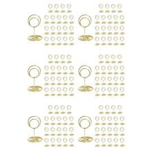 Tisch Nummern Halter 120 Stücke - 5,1 cm  Tisch Karten Halter, Kurze Tisch Nummern Ständer für Hochzeits Feier(Gold)
