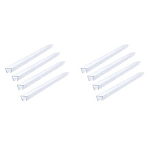 47 cm Mjukt Skåpdörrskydd, Transparent, Trimmbart PVC-Kantskydd, Tätt Sittande, Glidbar Stötfångare, 1,2 cm Tjock, 8-Pack