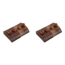 Solid Walnut Wood Wall Hangers 8 Pack Quilt Hangers, Blanket Hanger Clamps for Display, Wooden Wall Clips