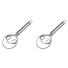 2X Danish Bread Dough Whisk Stainless Steel Dutch Bread Dough Whisk Scoring Tool Cake Tools for Bread, Pastry or Pizza