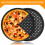 Pacote com 2 Assadeiras Perfuradas para Pizza de 11 Polegadas, Aço Carbono com Revestimento Antiaderente, Bandeja para Assar Pizza Fácil de Limpar 4