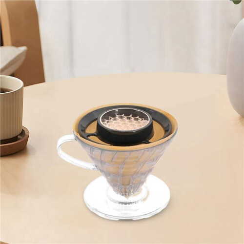 2X Drip Assist for Pour over Coffee Pourover Coffee Dripper Even Brewing Cone Filter with Precision Structure 2