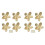 8X Flower Drawer Knobs Petal Cabinet Knobs Dresser Knobs Furniture Drawer Pulls Handles for Wardrobe Door Pulls Old Gold 1