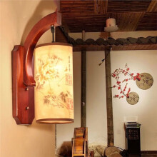 Elegant Chinese Style Wall Lamp - Wood Engraved E27 Sconce for Diverse Indoor Spaces