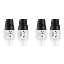 4 Pack 25Psi Drip Irrigation Pressure Regulator Kit, Water Backflow Preventer for 3/4Inch Garden/Faucet Hose