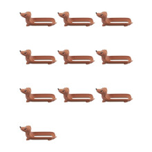 10X Dachshund Tray Dachshund Snack Tray Hot Dog Stand Suitable for Home Restaurant Decoration