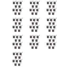 100pcs DIY Clock Movement Mechanism Silent Quartz Wall DIY Clock Hands Kit Repair Replacement Tool Parts