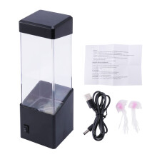 Colour Changing LED Jellyfish Lava Light Aquarium Desk Home Bedroom Decor