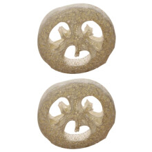 300Pcs Natural Loofah Luffa Loofa Slices Handmade Loofah Soap Box Tray Tools Cleaner Sponge Facial Soap Holder