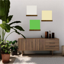 2X Wall Record Holder Wood Vinyl Record Shelf Wall Mount Record Storage Racks Small Wall Vinyl Record Holder