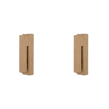 2X Rustic Wood Towel Hooks Wall Mount Storage Hanger Cap Rack Adhensive Strip Home Decor Organization