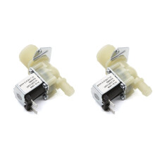 2X Water Inlet G3/4 12mm Washing Machine Inlet Solenoid Valve Dishwasher Normally Closed Inlet Valve AC220V