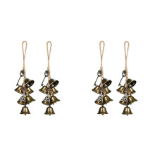 4Pcs Witch Wind Chime Door Hanging Wind Chime Witchcraft Bell Decor Witches Bells Temple Wind Bell Retro Wind