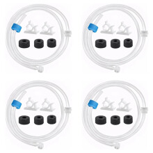 4X Soap Dispenser Extension Tube Kit for Kitchen Sink, 47Inch Under Sink Soap Dispenser Tube with Upgraded Check Valve