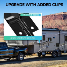 2 Stuks RV Deurhouder met Stille Snap, Upgrade Geluidsloze Zwarte Metalen Deurhouder Trailer Deurvergrendeling, Haak