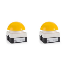 2X Foot/Hand IP65 EFAK Mushroom Emergency Stop Push Button Self-Locking Self-Resetting Anti-Sho B