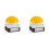 2X Foot/Hand  IP65 EFAK Mushroom  Emergency Stop Push Button  Self-Locking Self-Resetting Anti-Sho B 1