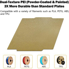 PEI Plate for Flashforge Creator 5 / 5 Pro Build Plate PEI Plate Printing Bed Double-Sided Textured Plate 3D Printer A