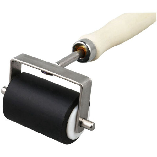 3pcs 5cm Heavy Duty Hard Rubber Roller Printing Inks Lino Brayer Art  Tool 1