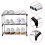 2X Stackable Small Shoe Rack, Entryway, Hallway and Closet Space Saving Storage and Organization (3-Tier, Black) 3