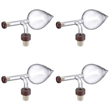 4X Red Wine Aerator, Portable Bottle Pourer and Quick Decanter, Glass, Peach Shape