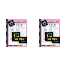 2X Monthly Bill Payment Tracker 48 Months Expense and Bill Tracker with Calendar & Debt Payoff Planner