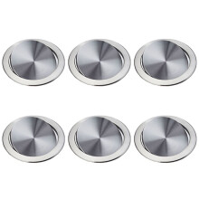 6X Tapa de la Tapa de la Basura de Acero Inoxidable Tapa de la Papelera Tapa de la Balanza Empotrada Balanceada Tapa de Basura de la Tapa Oscilante